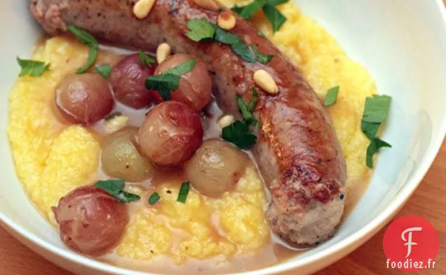 Saucisse de Fenouil avec Raisins Froissés et Extrait de Raisin