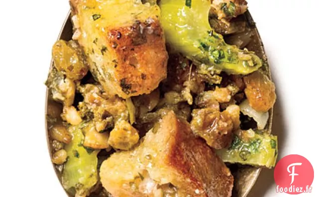 Farce de Ciabatta aux Châtaignes et aux Raisins secs