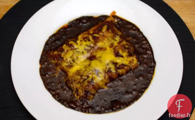Enchiladas Originales au Fromage avec Sauce au Chili