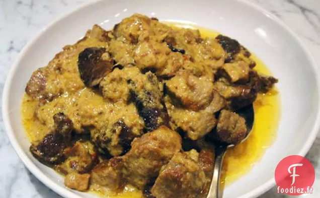 Cuisiner le Livre: Korma d'Agneau dans une sauce Amande-Safran