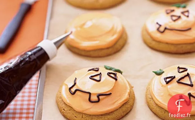 Biscuits Jack-o'-lanternes