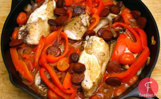 Poulet Basque Braisé de Daniel Boulud aux Tomates et au Paprika
