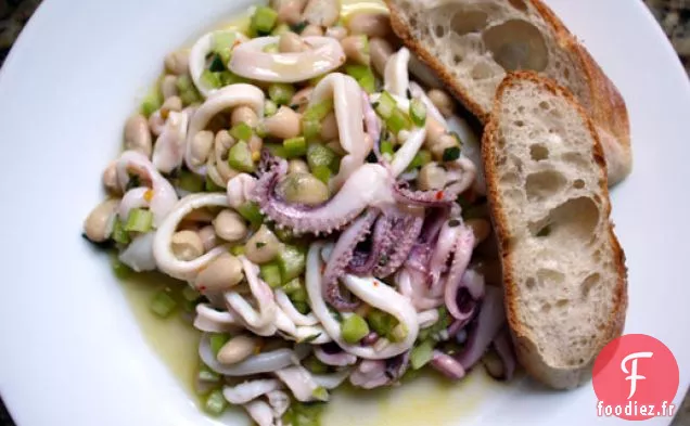 Salade de Calmars et Haricots Blancs