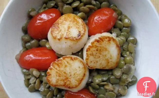 Souper du dimanche: Pétoncles Poêlés aux Lentilles