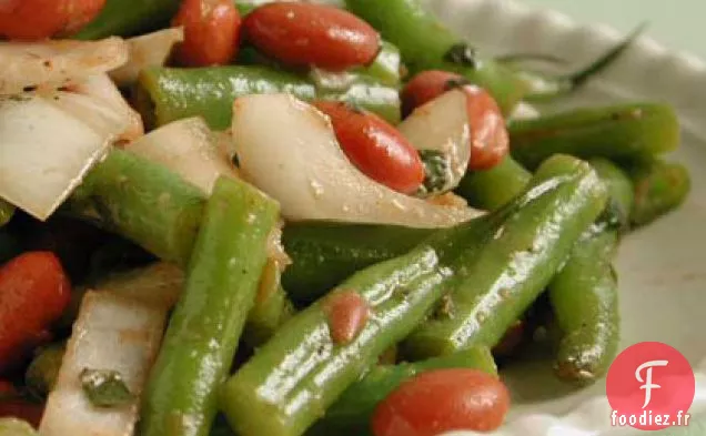 Salade de Haricots Verts à l'Oignon Vidalia et à la Menthe
