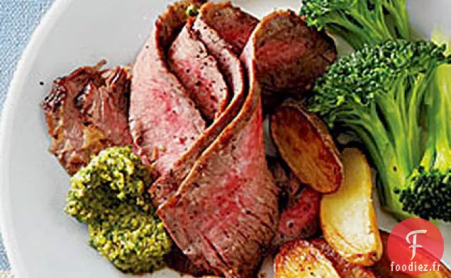 Steak de Flanc Grillé à la Tapenade