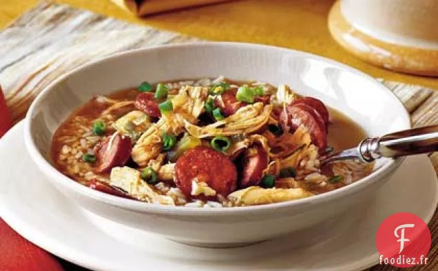 Gumbo au Poulet et à la Saucisse