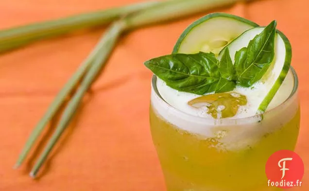 Limonade Concombre-Basilic à la Citronnelle