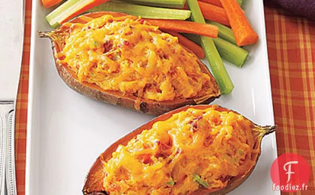 Patates Douces Farcies Deux Fois Cuites Au Four