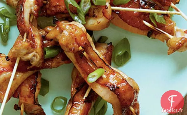 Satay au Poulet et au Bacon