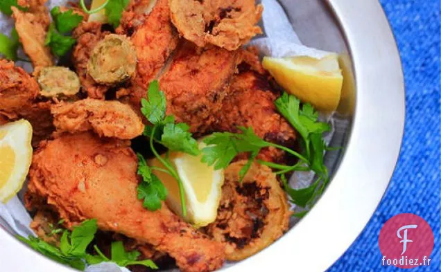 Poulet Frit Aux Citrons et Jalapenos