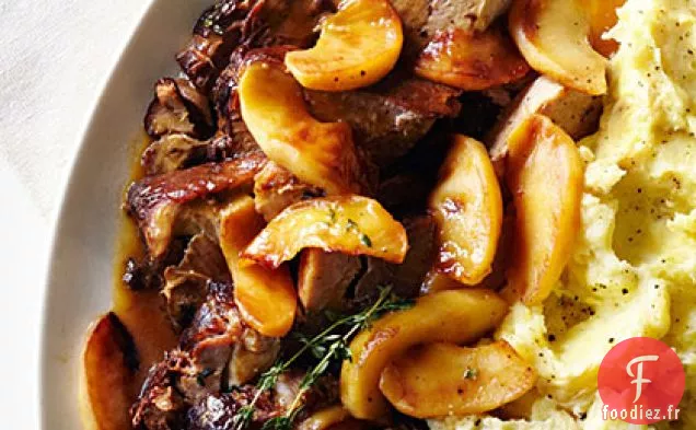 Rôti de Porc au Cidre avec Sauce Pomme-Thym