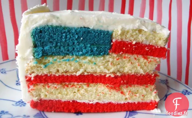 Gâteau Drapeau Américain