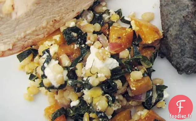 Salade De Betteraves Dorées Et D'Orge Aux Blettes Arc-En-Ciel