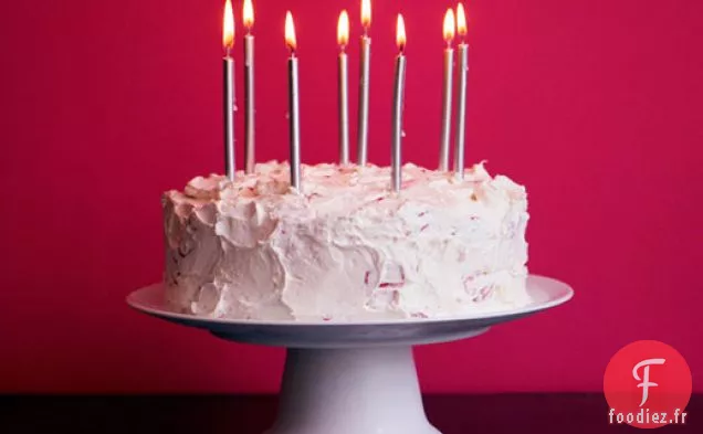 Gâteau d'Anniversaire à la Crème au Beurre aux Fraises