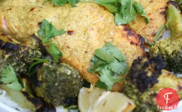 Saumon et Légumes carbonisés à la Tandoori