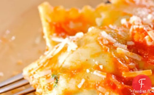 Tortellonis Farcis À La Bette À Carde, Au Prosciutto Et À La Ricotta