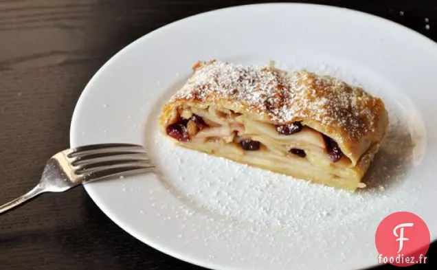 Strudel aux Pommes aux Canneberges