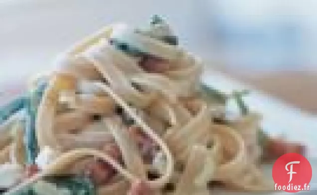 Fettuccine De Blé Entier Aux Blettes