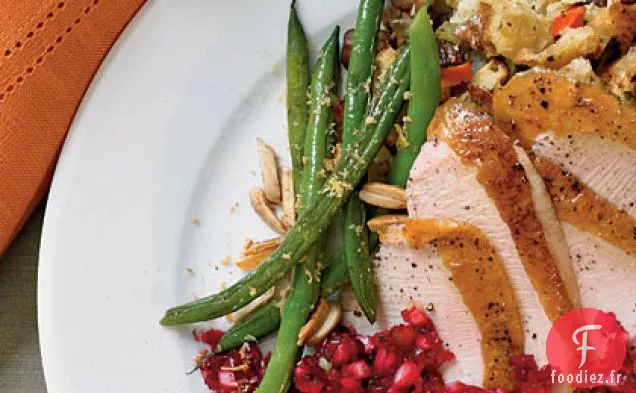 Haricots Verts avec Chapelure Citron-Beurre