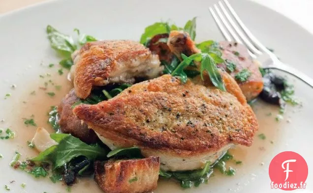 Poulet Panzanella poêlé de la Table du chef de Portland, Oregon