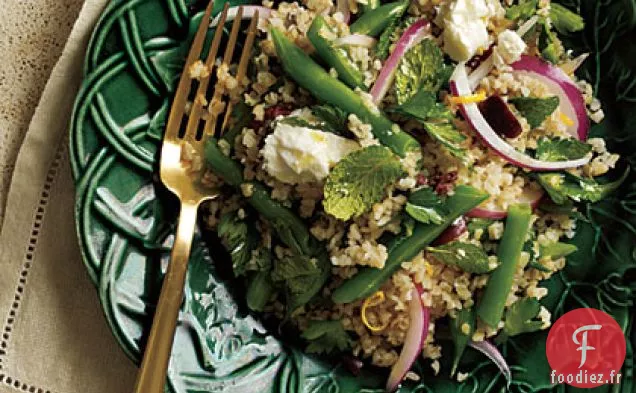 Salade de Haricots Verts, Feta et Olives Noires