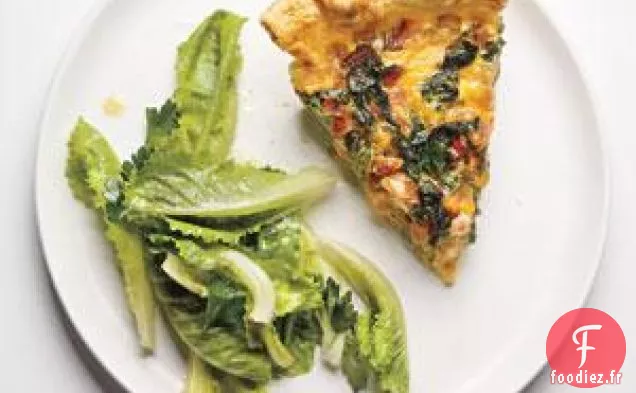 Recette De Quiche À La Bette À Carde Et Au Cheddar