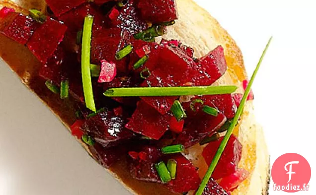 Bruschetta aux Betteraves et au Citron Confit