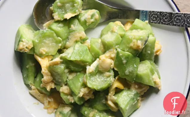 Gourdes de Luffa Sautées aux Œufs