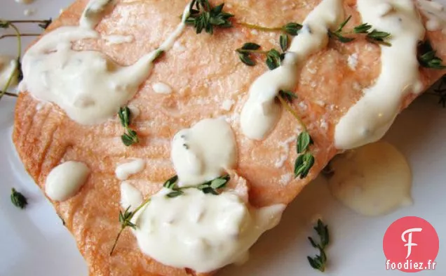 Saumon au Thym et Crème Fraîche aux Trois Citrons