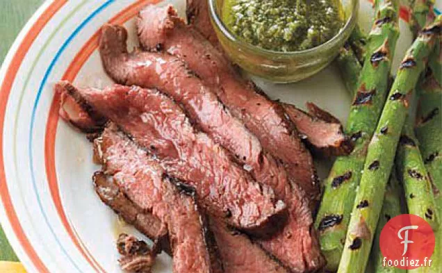 Steak de Flanc avec Salsa Verde