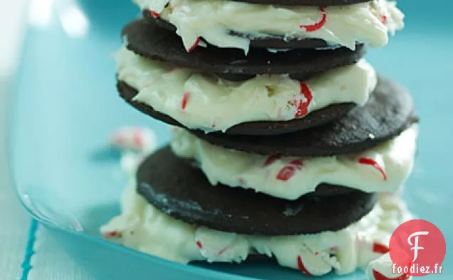 Biscuits Sandwich à la Menthe Poivrée