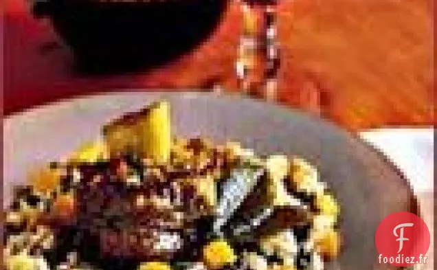 Risotto à la Courge Musquée, Bettes à Carde et Pommes