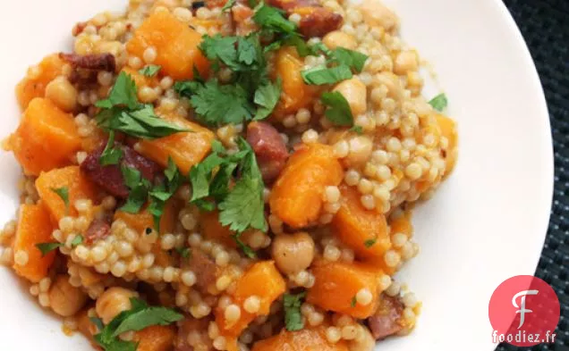 Couscous à la Pancetta Croustillante et Courge Musquée