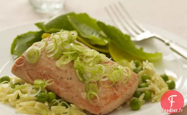 Saumon Grillé À L'Orzo