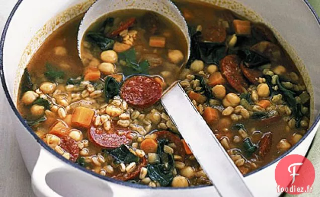 Soupe Farro au Chorizo