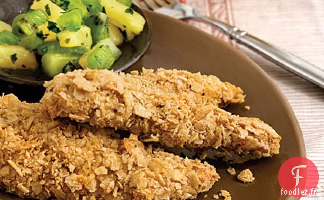 Poulet En Croûte de Croustilles de Tortilla