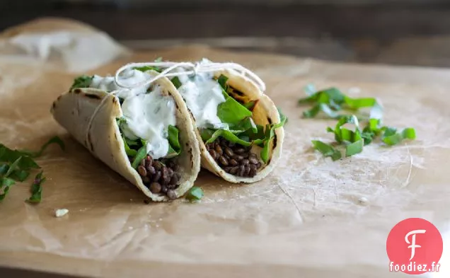 Tacos Aux Lentilles Et À La Bette À Carde (avec Tortillas Maison)