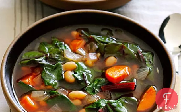 Soupe aux Blettes Rubis et Haricots Blancs