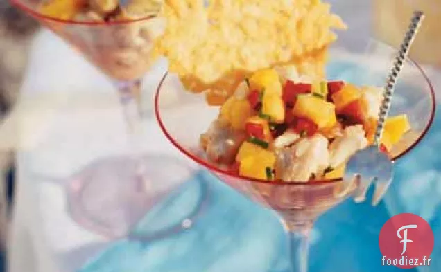 Cocktail de Crabe aux Chips de Parmesan