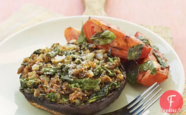 Champignons Portobello Farcis Grillés