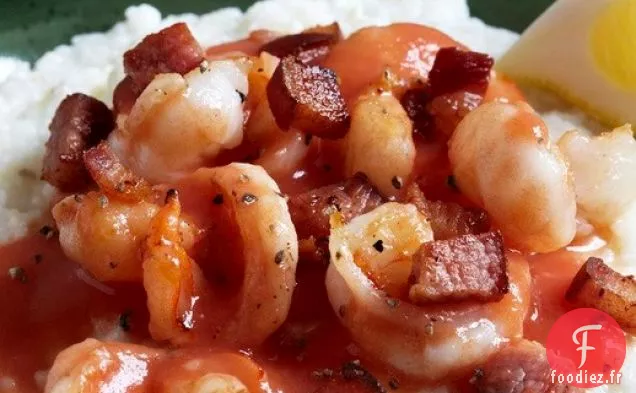 Crevettes et gruau de la cuisine Lee Bros. Charleston