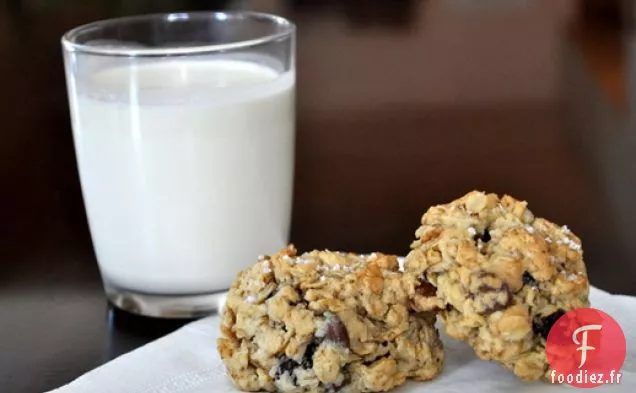 Biscuits aux Pépites de Chocolat Salés à l'Avoine et aux Raisins Secs