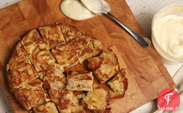 Tortilla Espagnole au Sel et au Vinaigre avec Allioli Cheaty Rapide