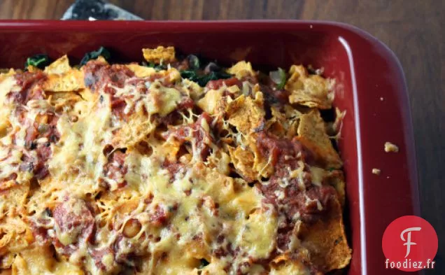 Chilaquile de Haricots Noirs