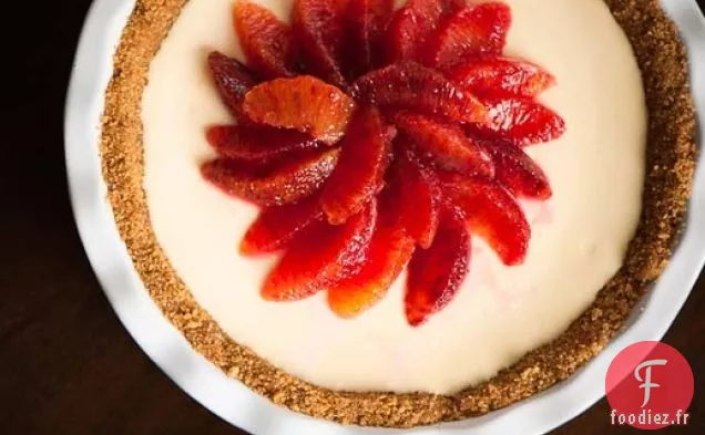 Tarte à l'Orange Sanguine sans Cuisson