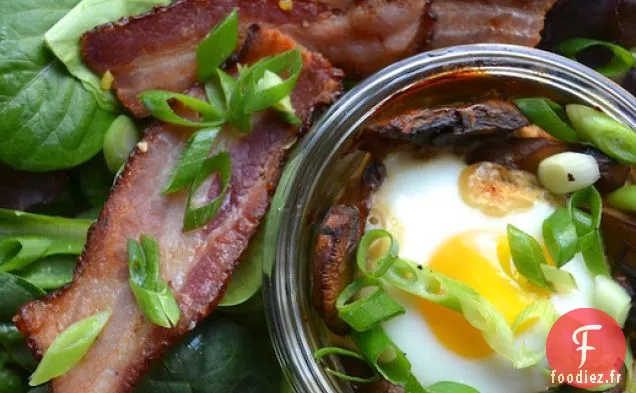 Oeufs Dorlotés aux Champignons de Marmite