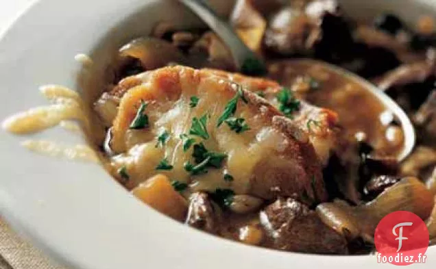 Soupe à l'Oignon Française au Bœuf et à l'Orge