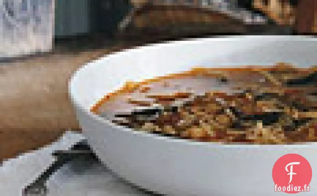 Soupe Tunisienne Aux Bettes Et Nouilles Aux Œufs