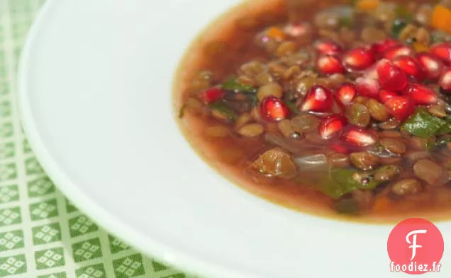 Soupe de Lentilles à la Grenade